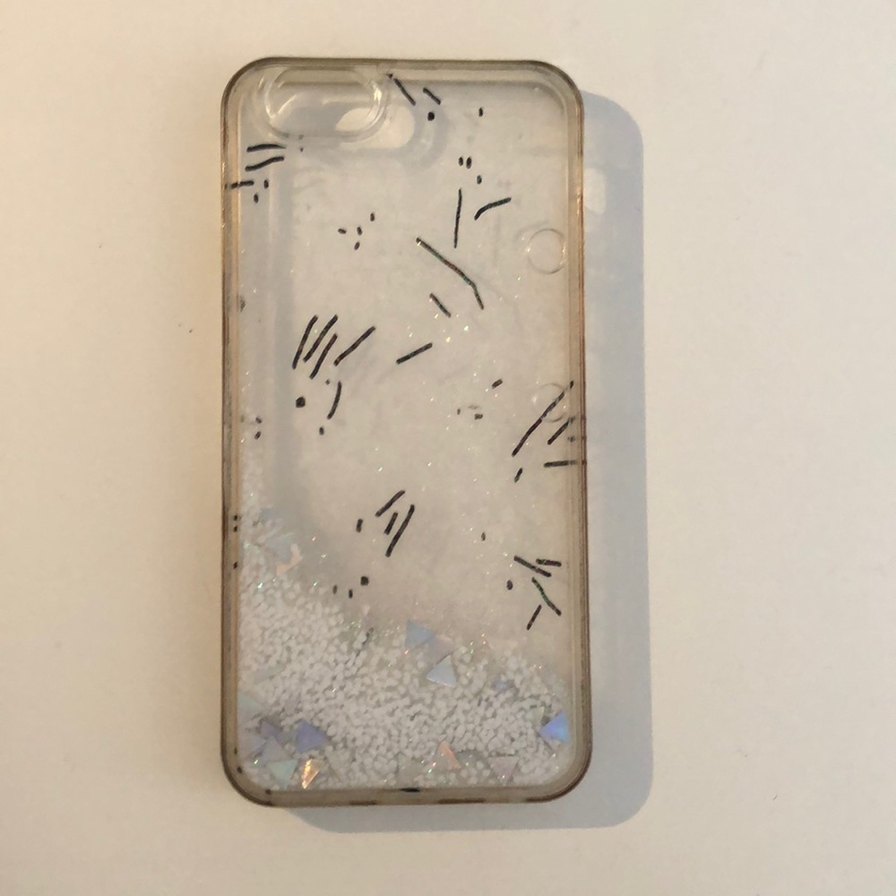 Silver glitter iPhone 6 case